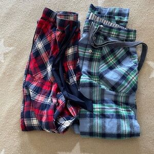 Aerie Kids Plaid Sweatpants - Red, Blue, and Green